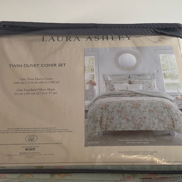 Laura Ashley Bedding Laura Ashley Madelynn Floral Twin Duvet Cover